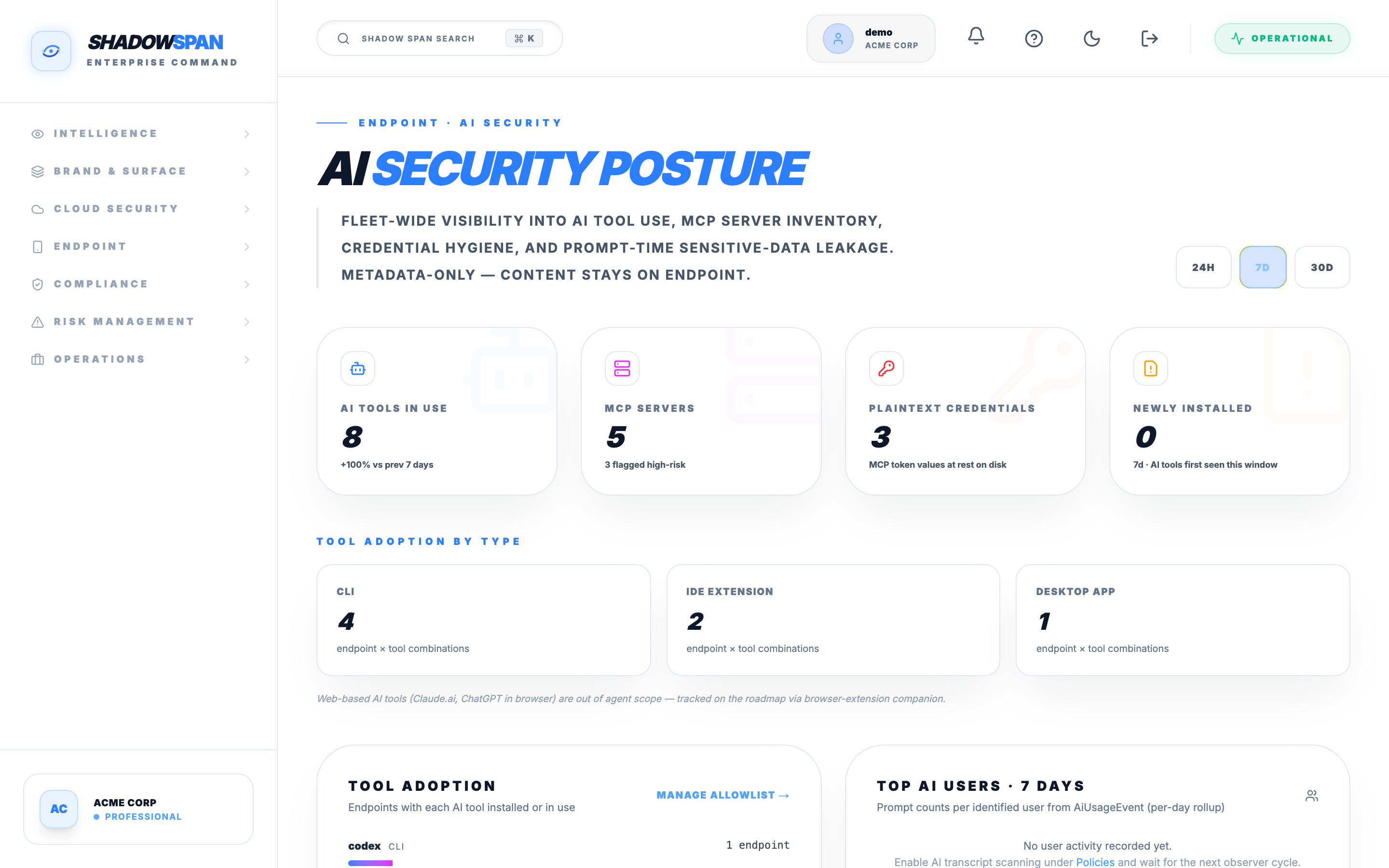 AI Security · Shadow AI · MCP in Shadow Span